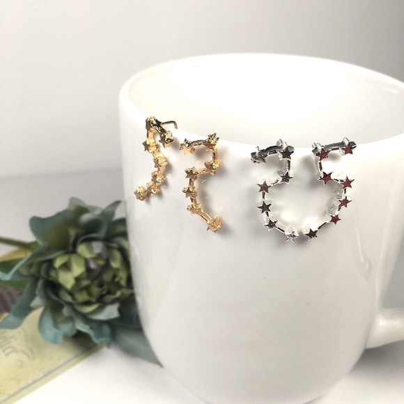 Constellation Star Big Dipper Earrings - Picture 2 of 8